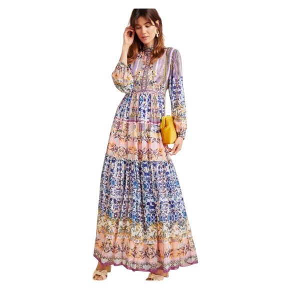 Bhanuni By Jyoti Dresses & Skirts - Bhanuni By Jyoti Anastasia Bohemian Floral Maxi Dress - Anthropologie